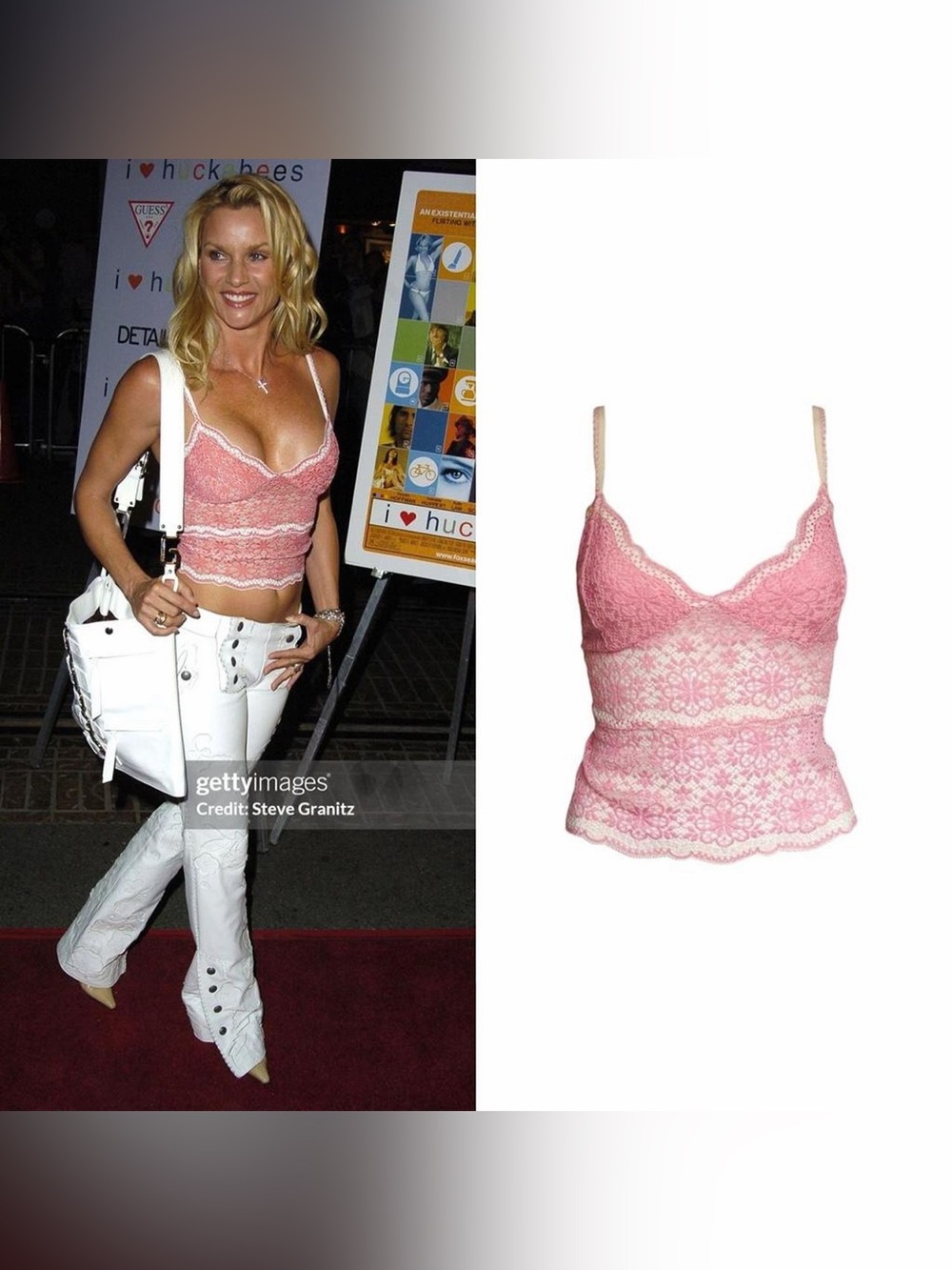 Daisy Lace Cut-Out Camisole As Seen On Nicollette Sheridan